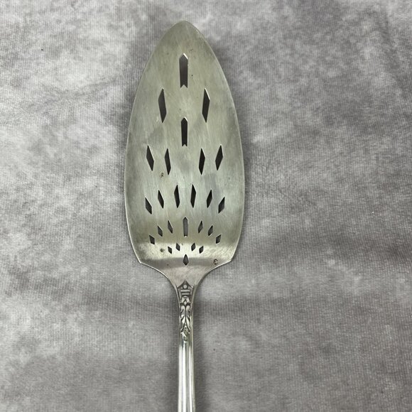 1934 Oneida WM Rogers MALIBU Silverplate Pie Cake Pastry Server VTG Art Deco - Picture 3 of 7